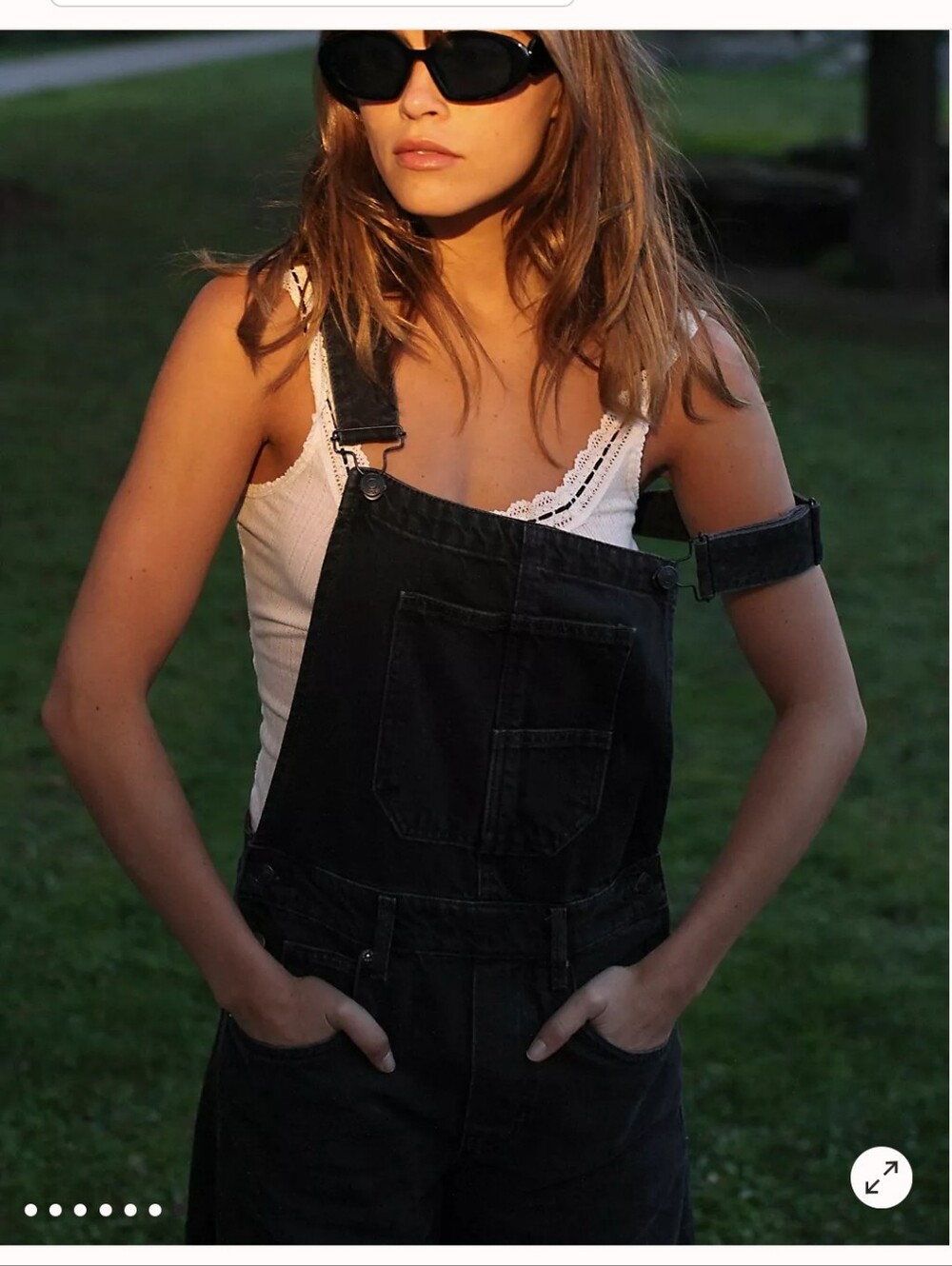 NWOT We The Free Good Luck Barrel Overalls in Soundwave